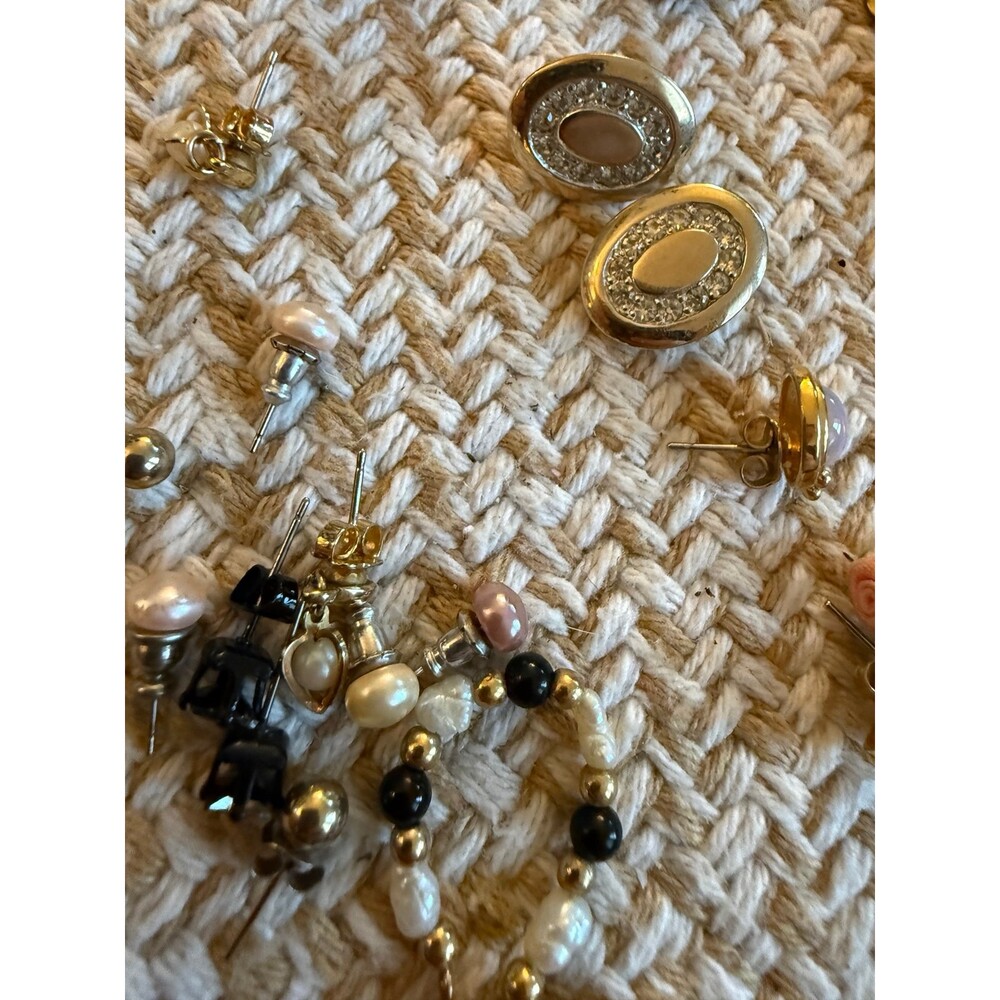 Large lot of vintage jewelry necklace earrings - Picture 4 of 12